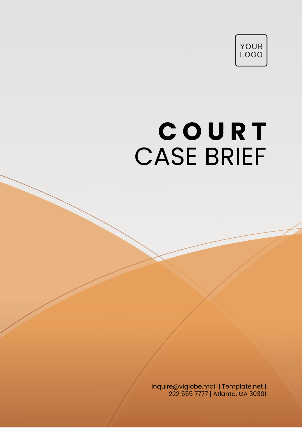 Court Case Brief Template - Edit Online & Download