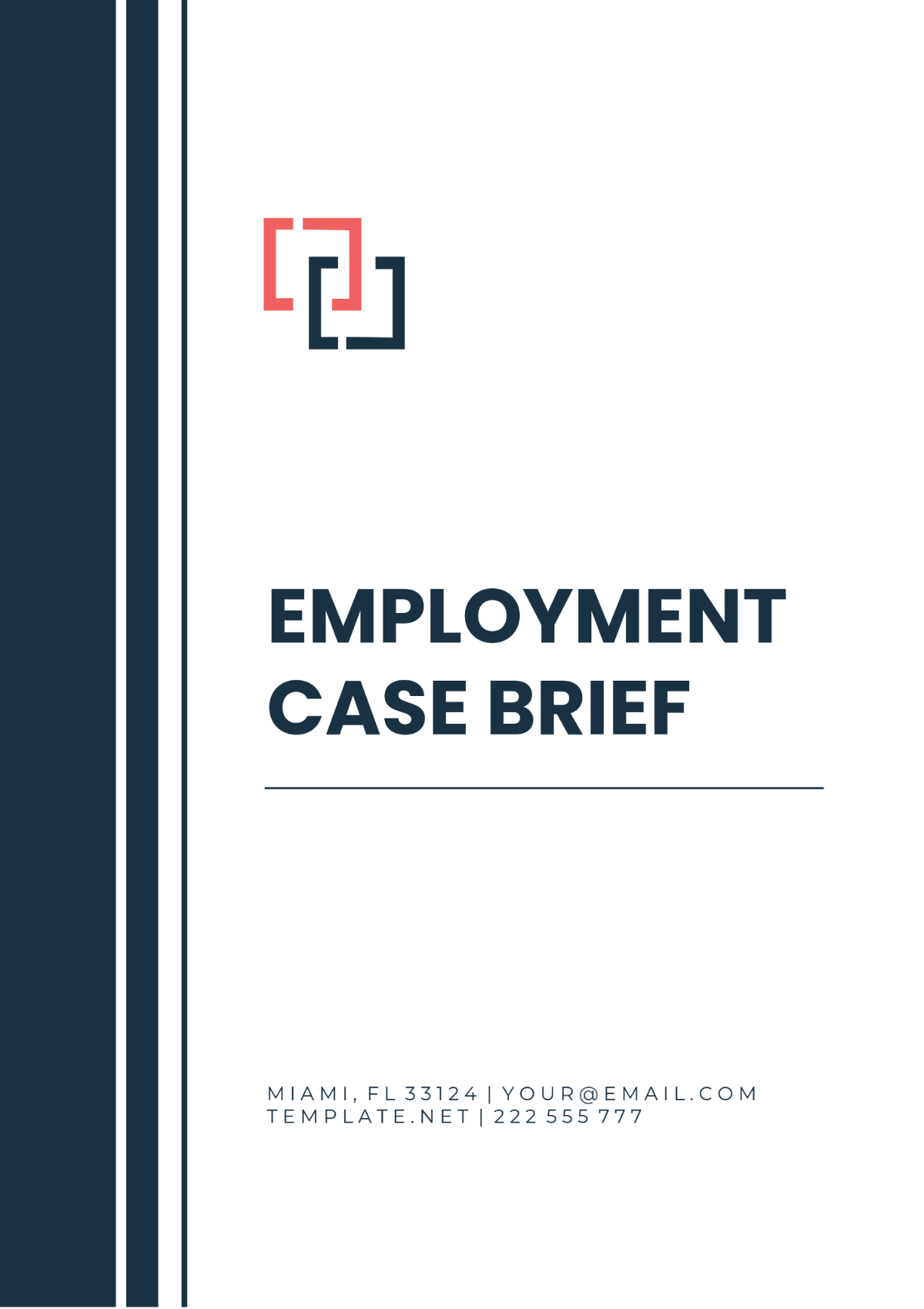 Employment Case Brief Template - Edit Online & Download