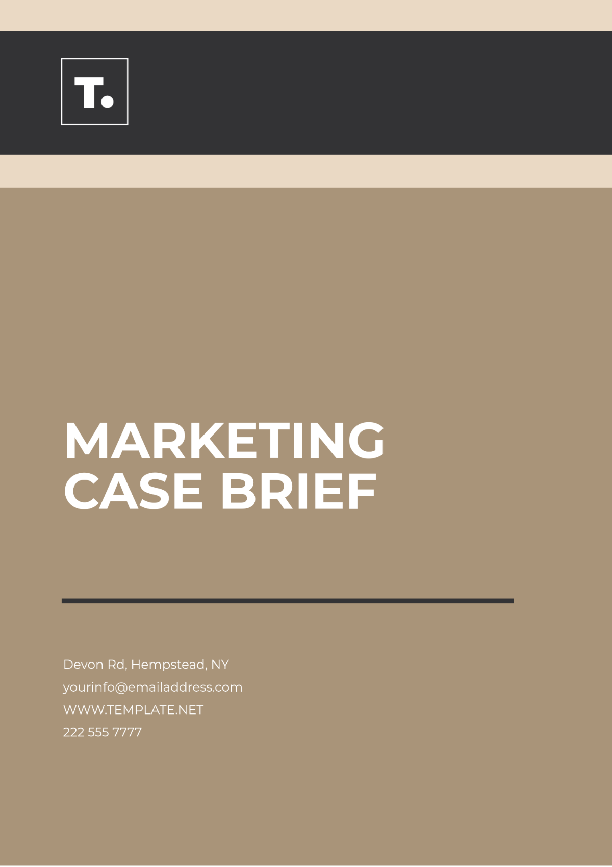 Marketing Case Brief Template - Edit Online & Download