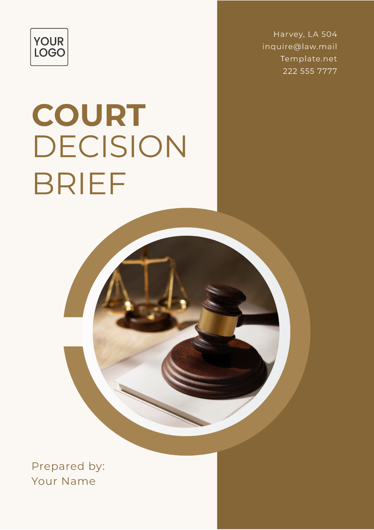 Court Decision Brief Template - Edit Online & Download