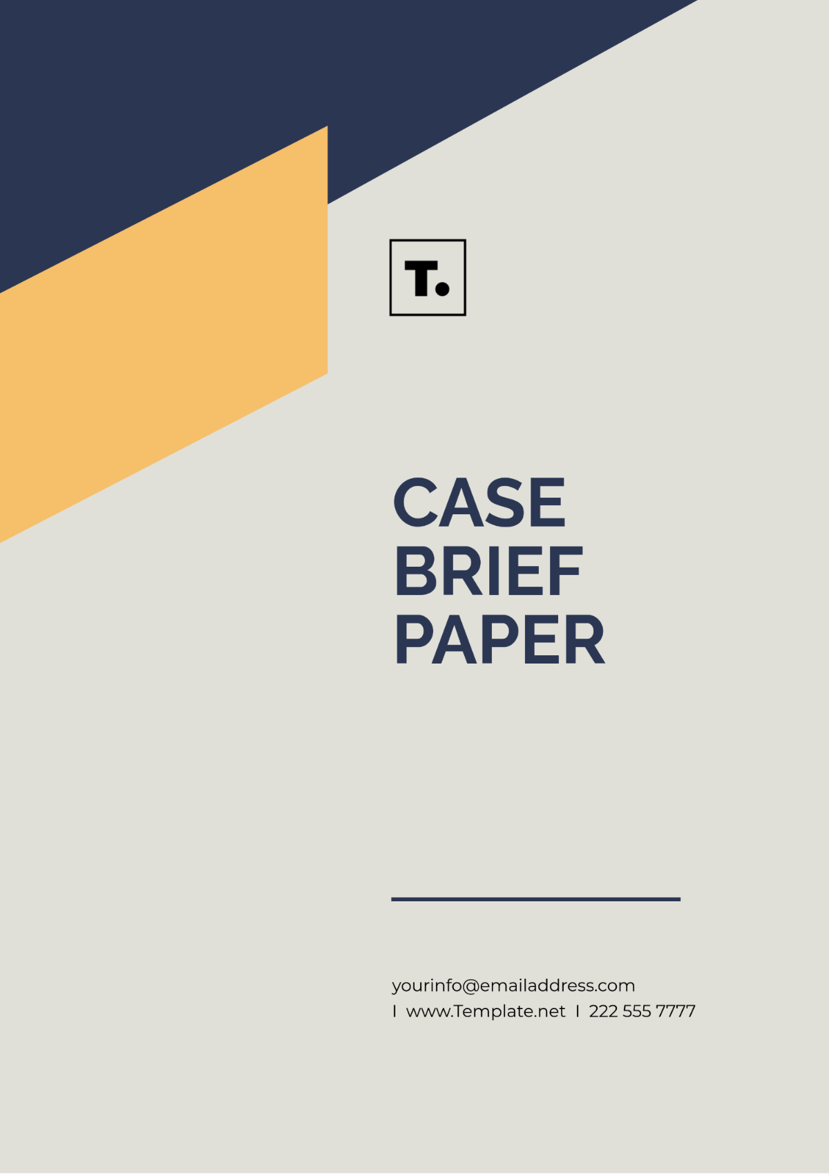 Case Brief Paper Design Template - Edit Online & Download