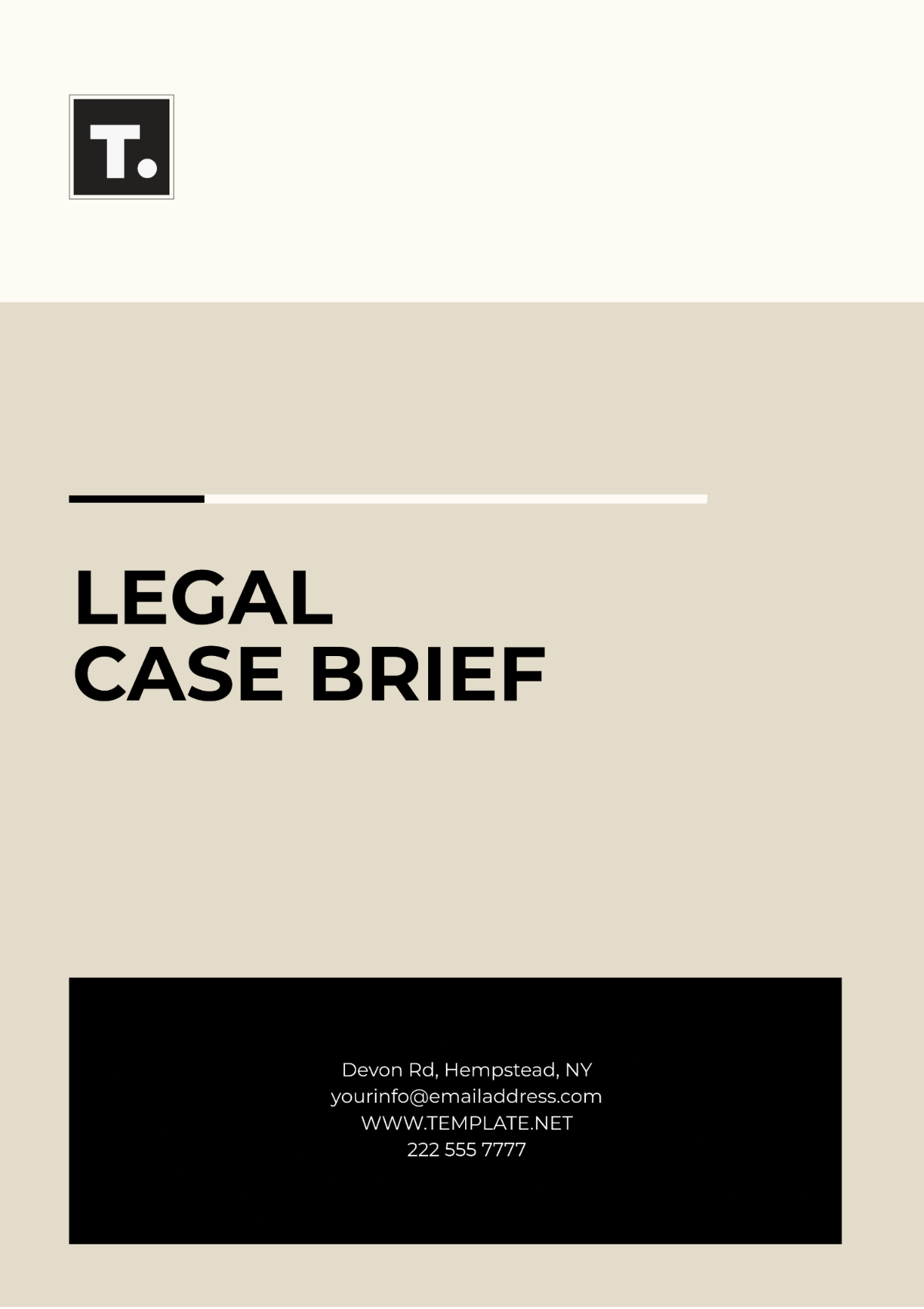 Free Legal Case Brief Layout Template - Edit Online & Download ...