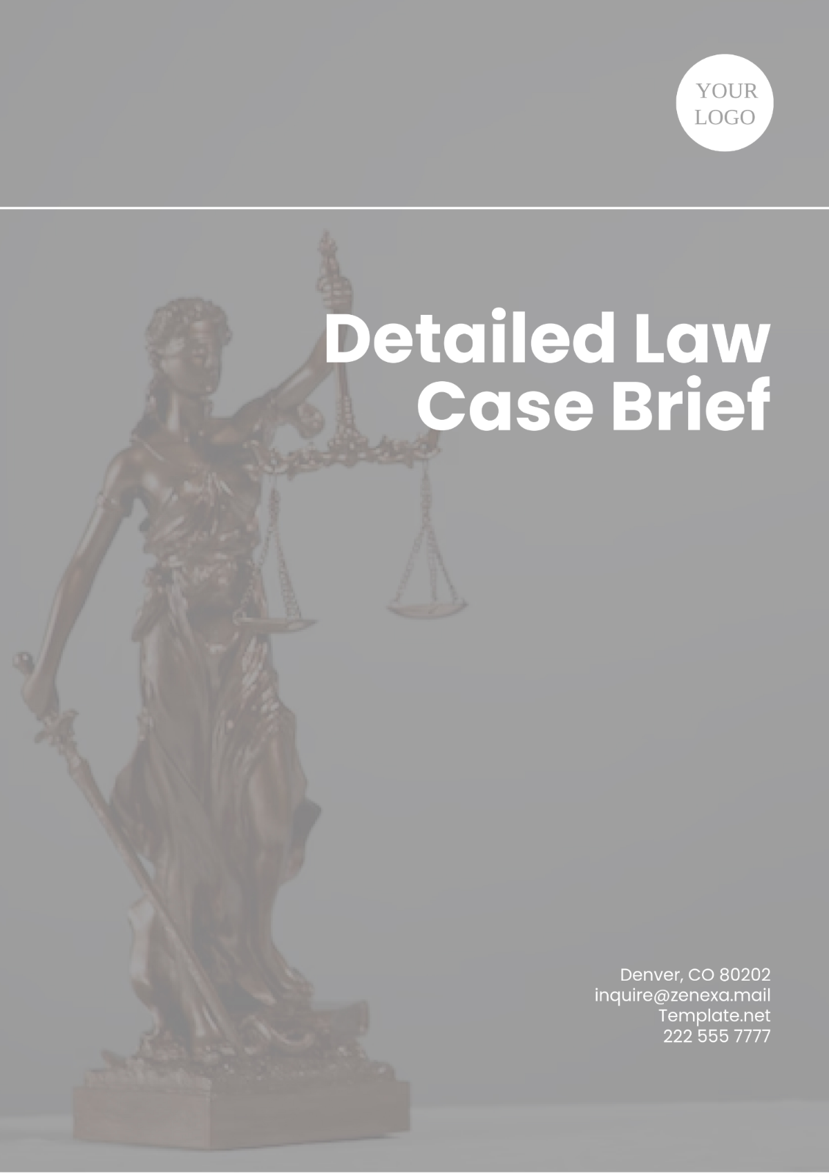 Detailed Law Case Brief Template - Edit Online & Download