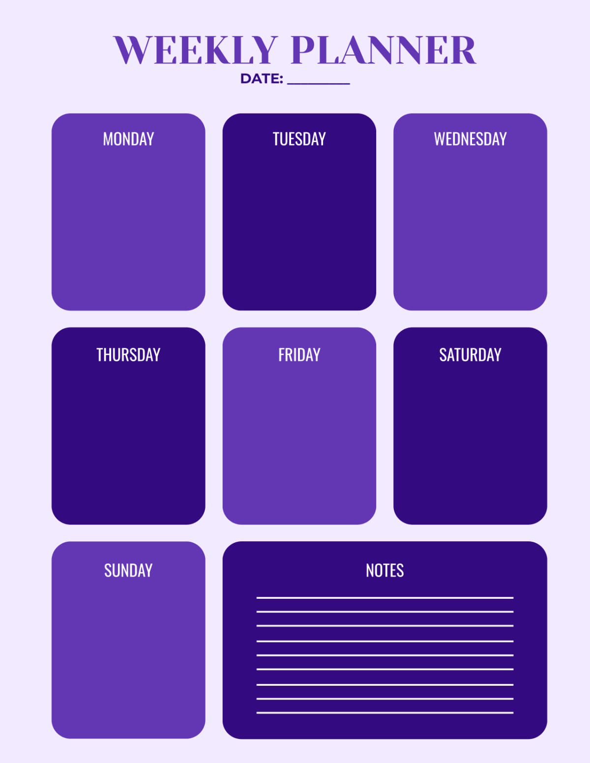 Customizable Planner Template - Edit Online & Download