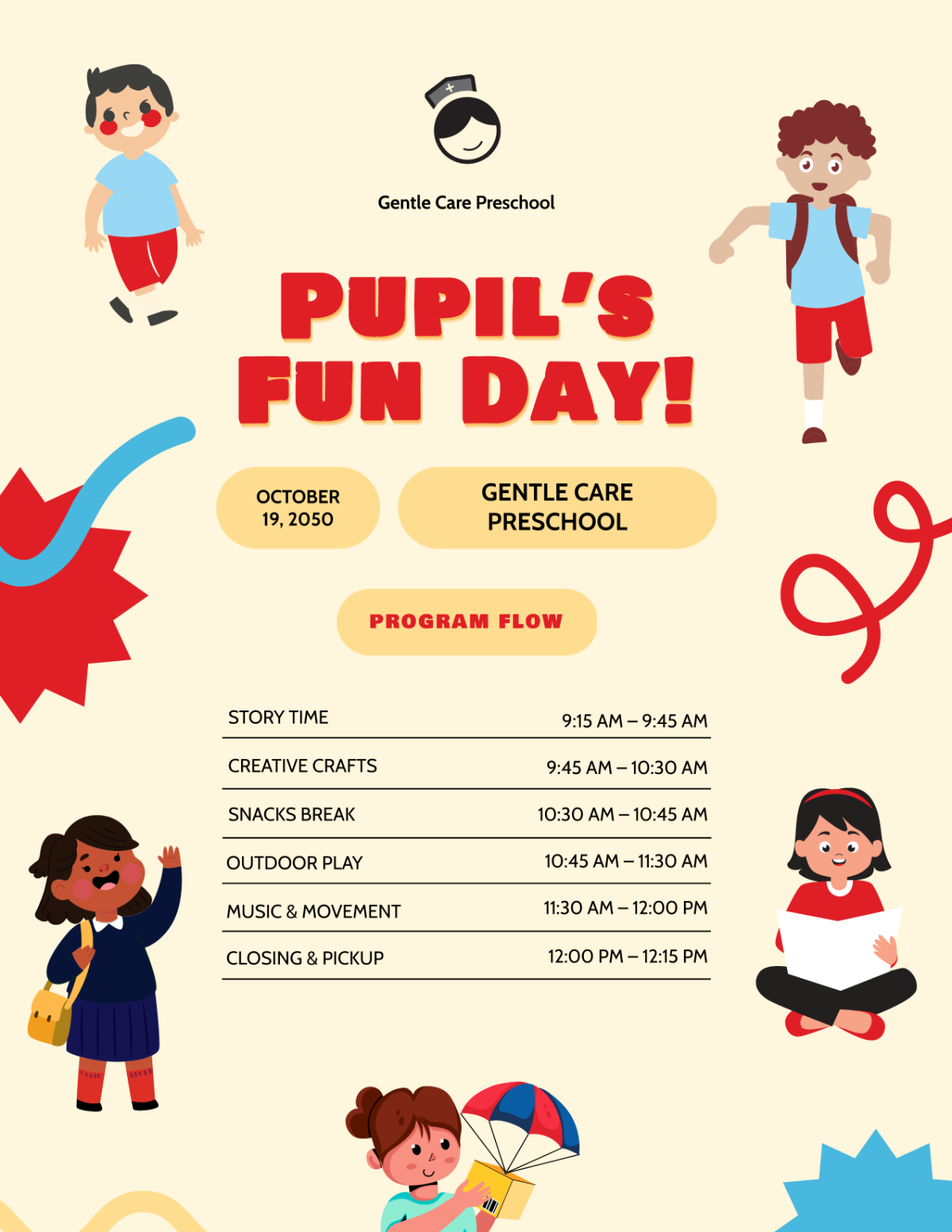 Preschool Program Template - Edit Online & Download