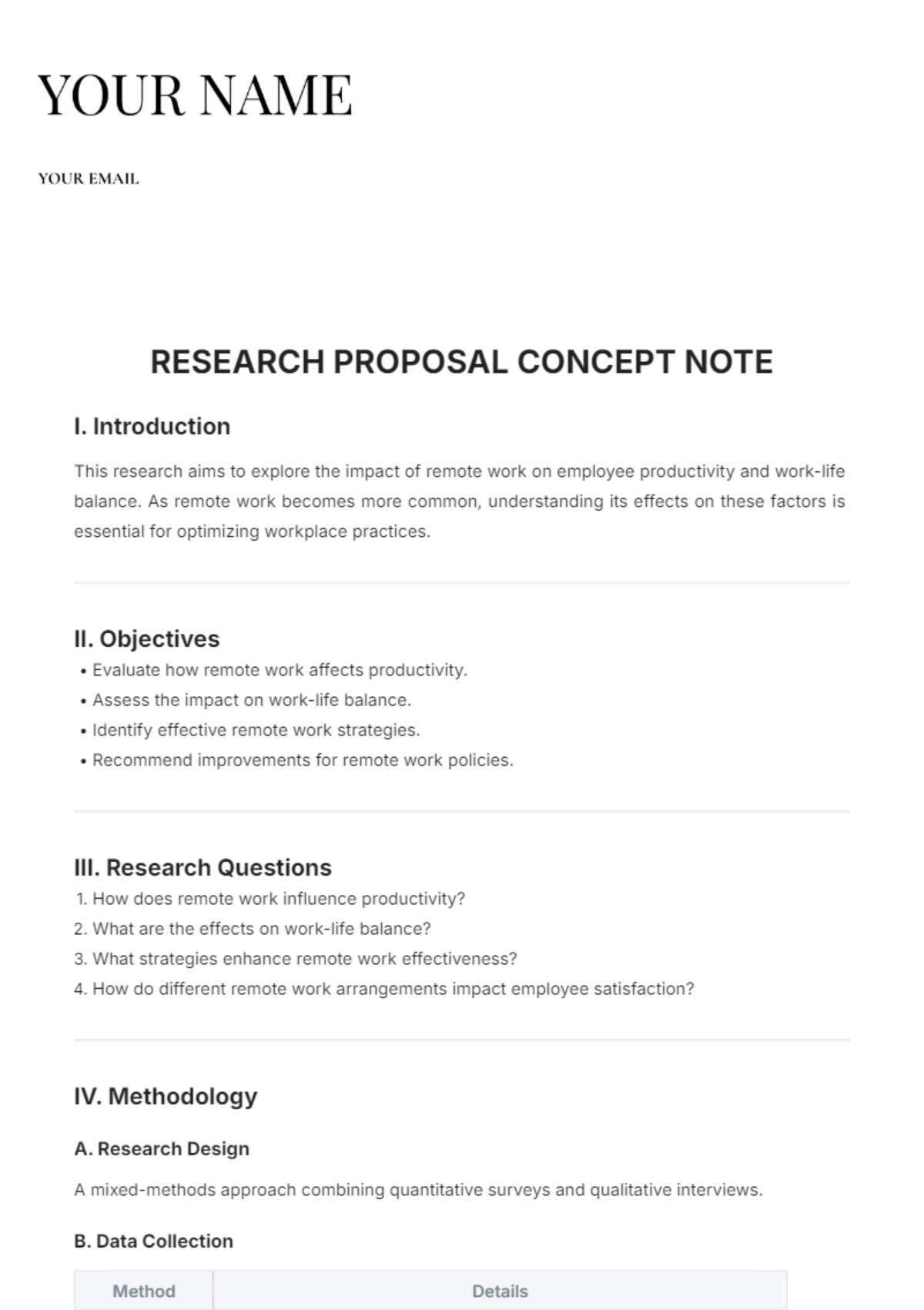 Free Research Proposal Concept Note Template - Edit Online & Download ...