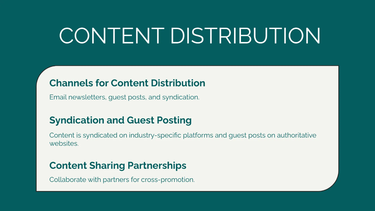 Free Content Marketing Strategy Presentation Template to Edit Online