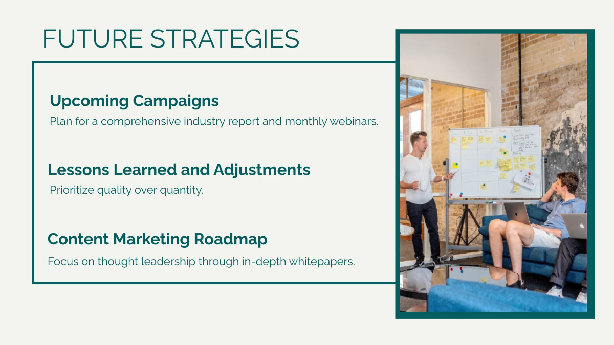 Free Content Marketing Strategy Presentation Template to Edit Online