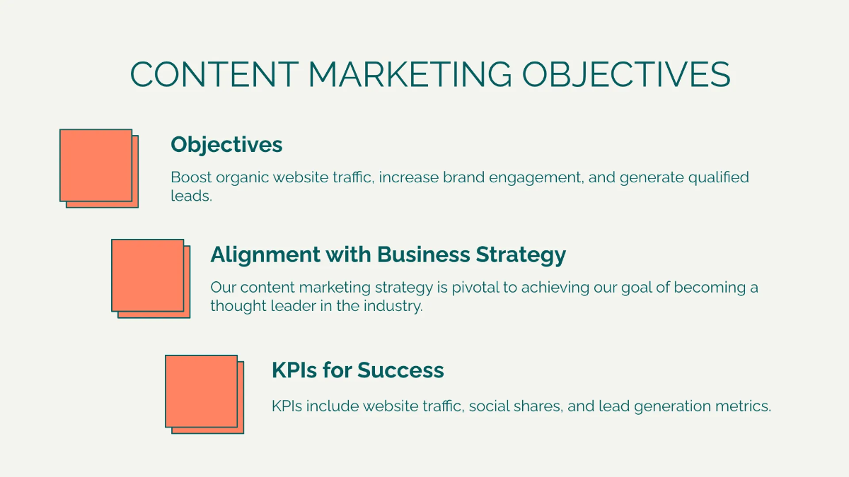 Free Content Marketing Strategy Presentation Template to Edit Online