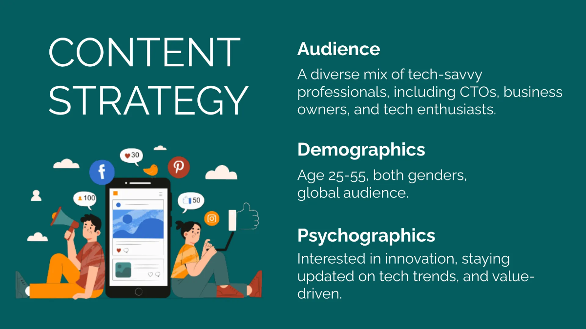 Free Content Marketing Strategy Presentation Template to Edit Online