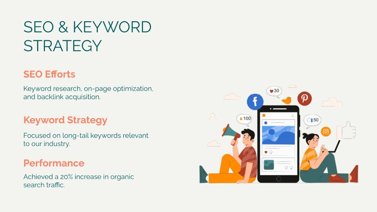 Free Content Marketing Strategy Presentation Template to Edit Online