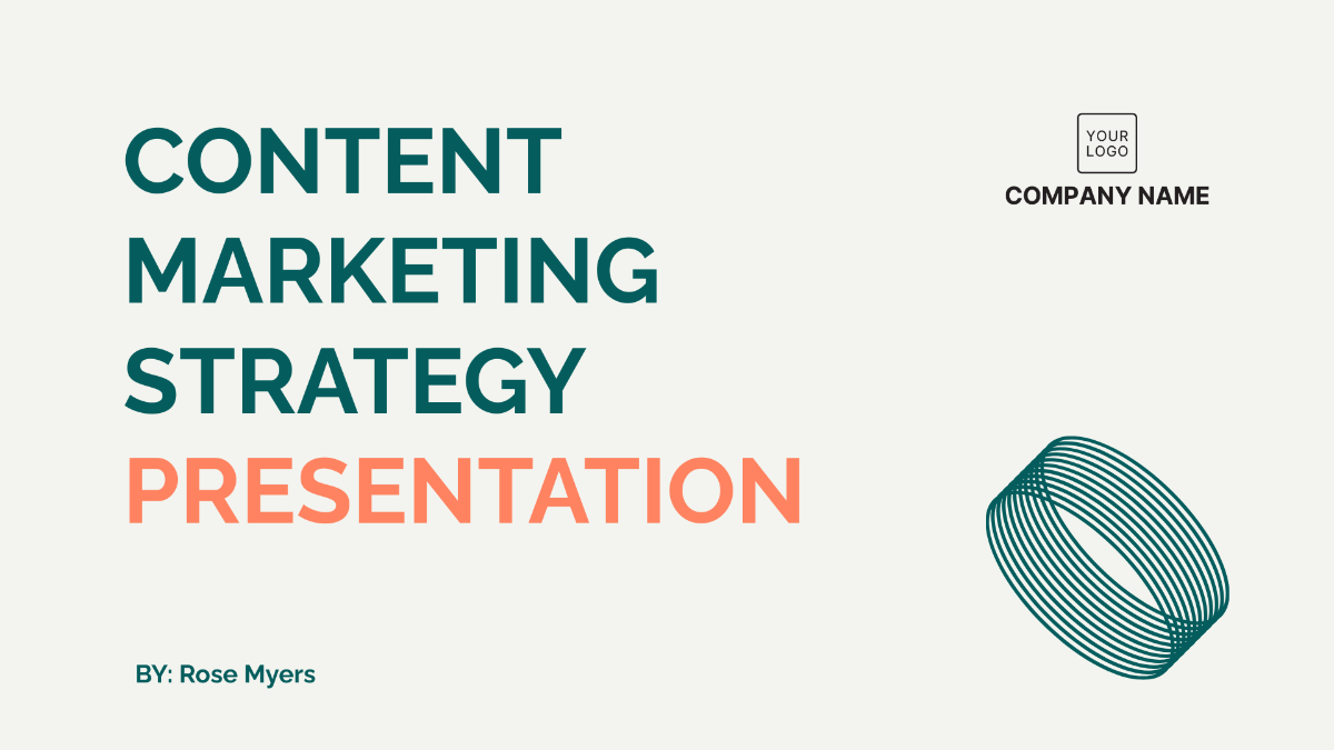 Content Marketing Strategy Presentation Template - Edit Online & Download