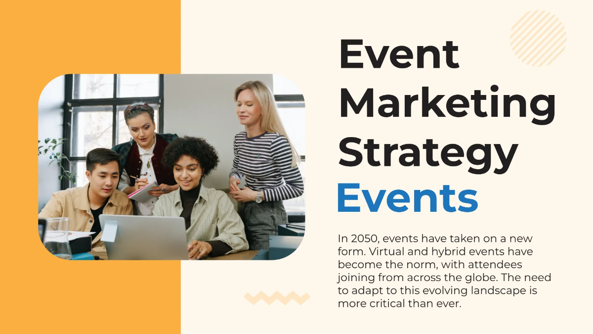 Free Event Marketing Strategy Presentation Template to Edit Online
