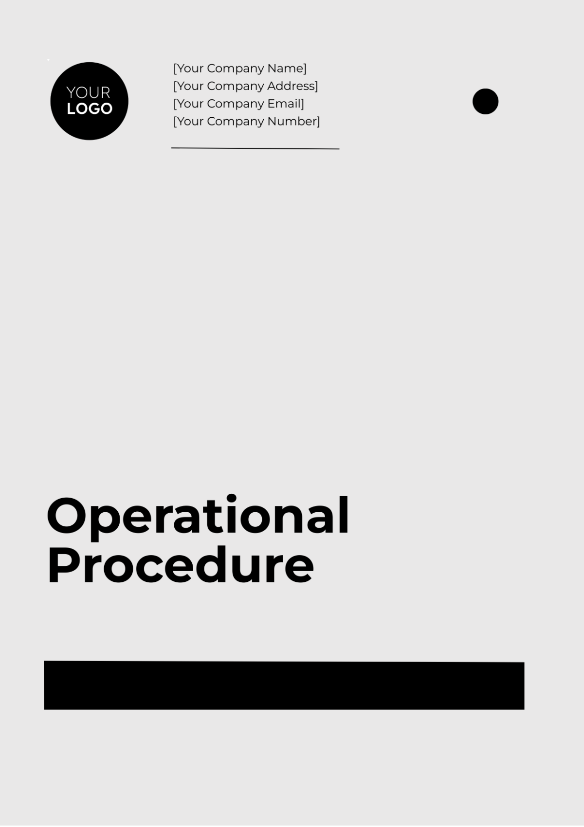 Free Operational Procedure Template