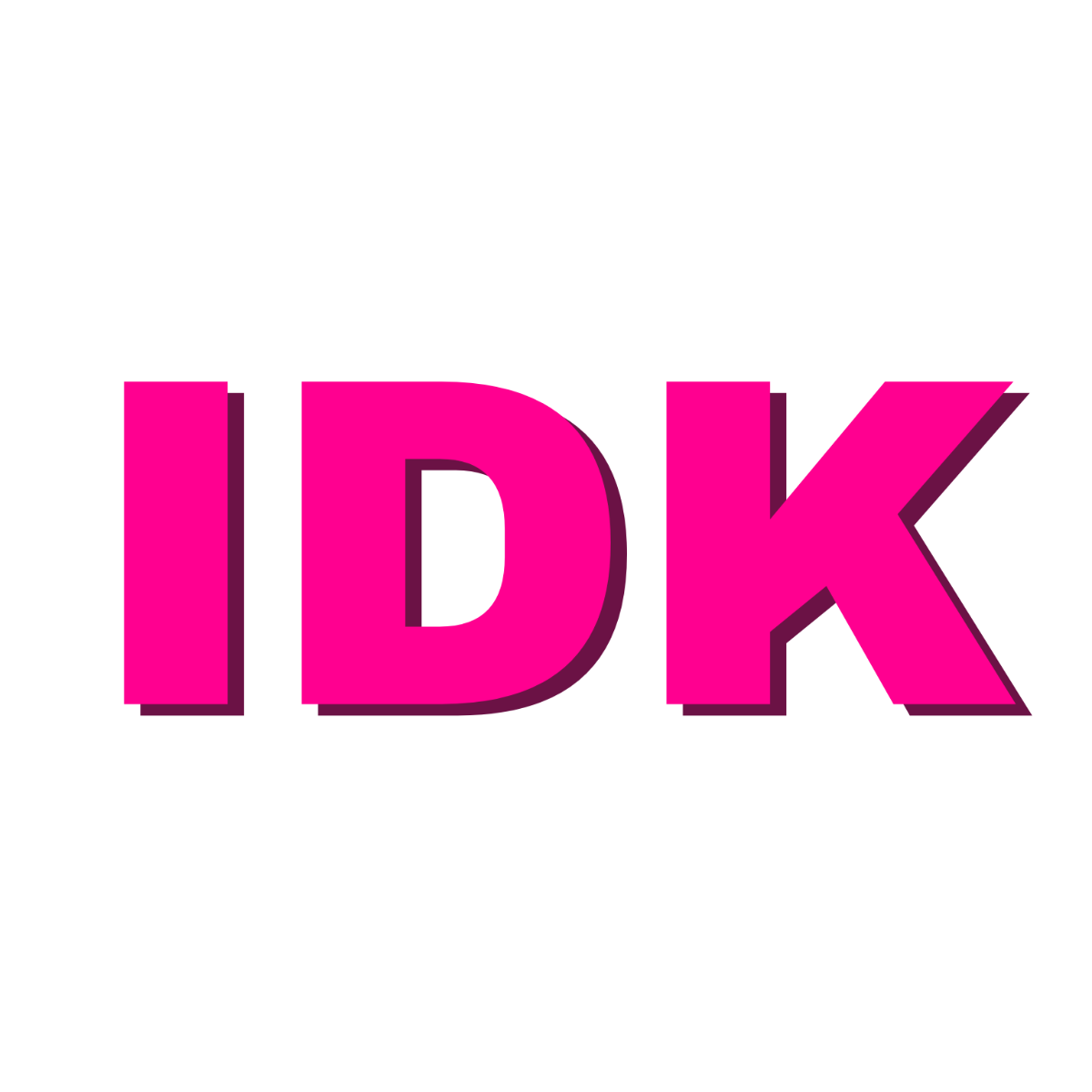 3D IDK Text - Edit-Online | Template.net