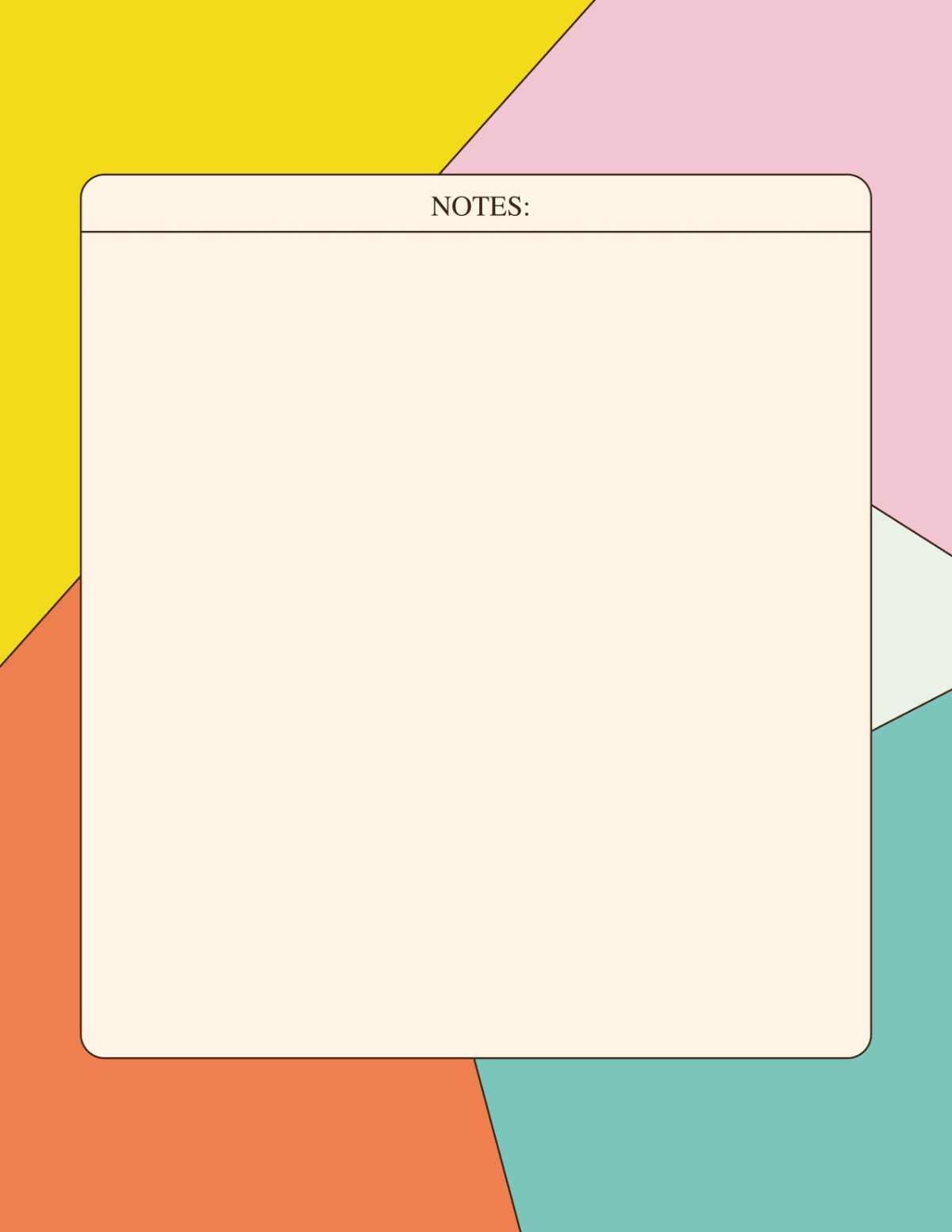 Free Colorful Study Planner Template to Edit Online