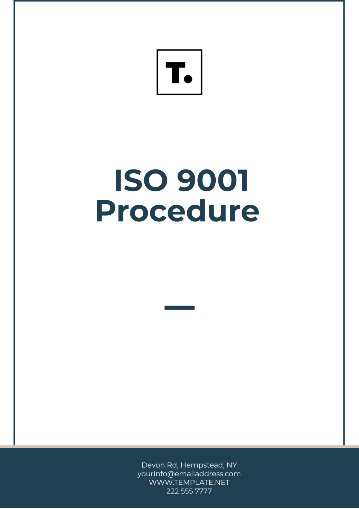 ISO 9001 Procedure Template - Edit Online & Download