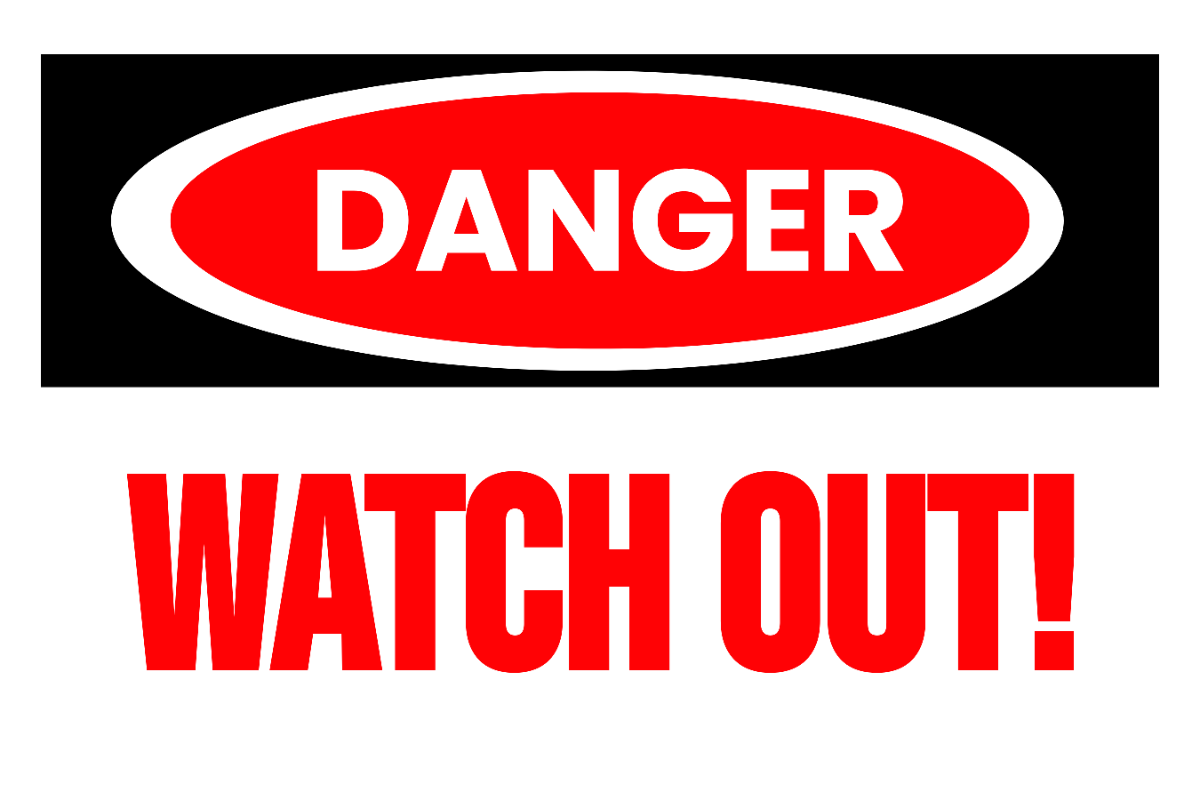 Free Danger Sign Template to Edit Online