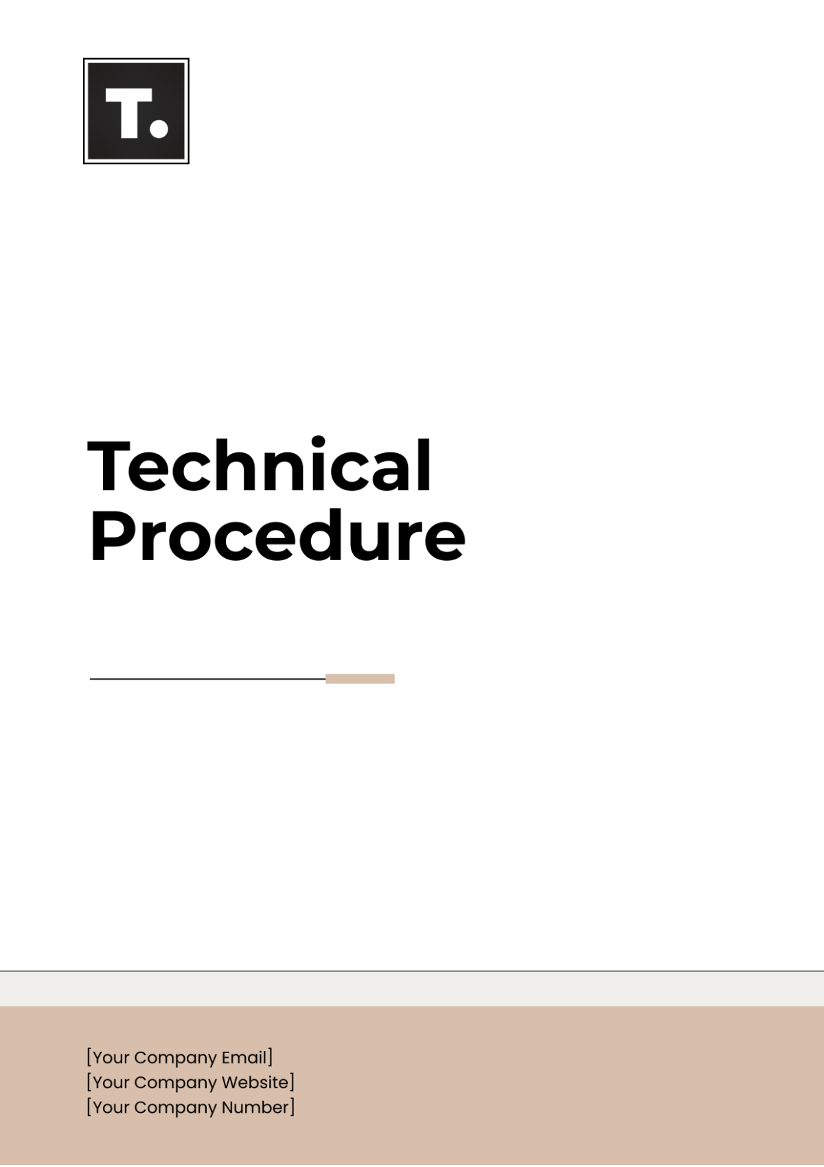 Free Technical Procedure Template