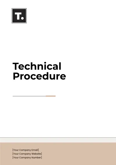 Free Technical Procedure Template to Edit Online
