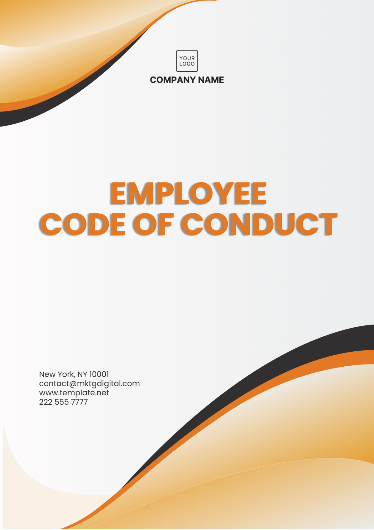 Employee Code of Conduct Template - Edit Online & Download