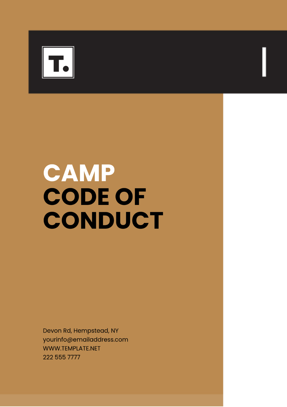 Camp Code of Conduct Template