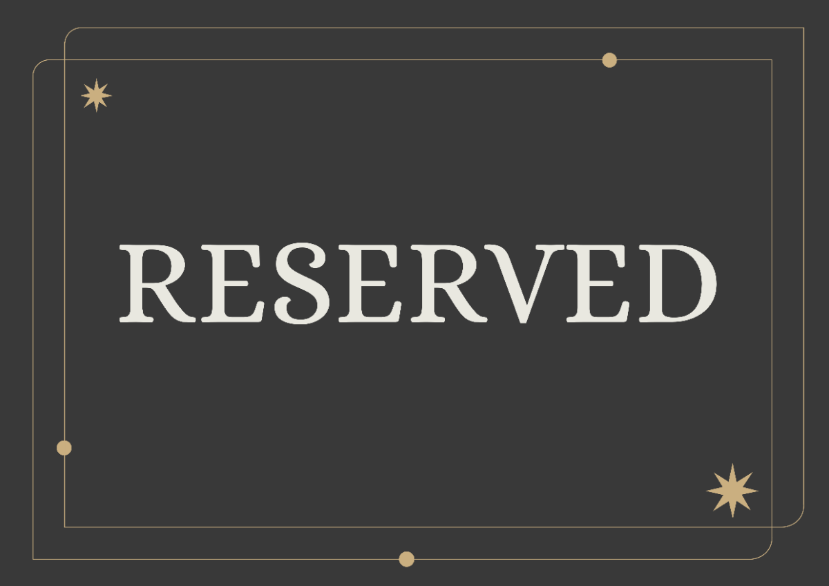 Reserved Sign Background