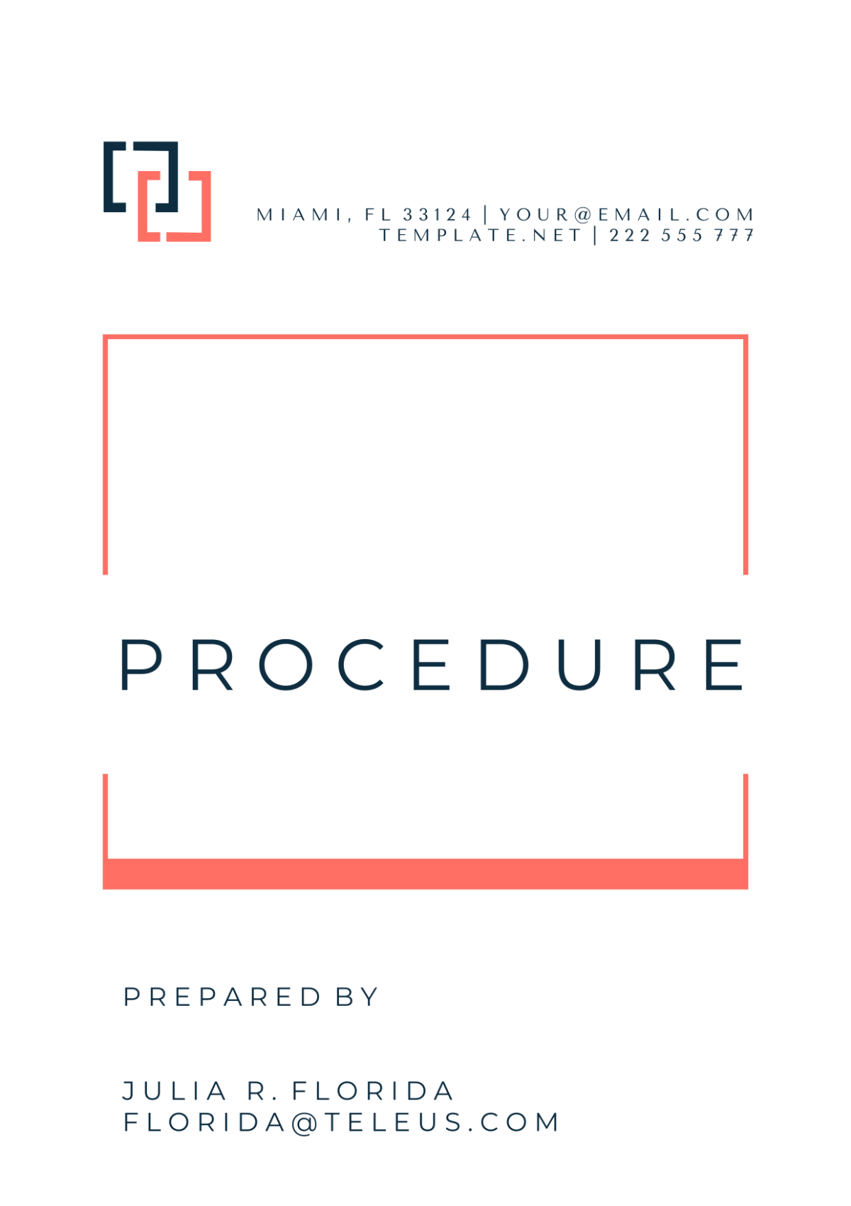 Procedure Layout Template - Edit Online & Download