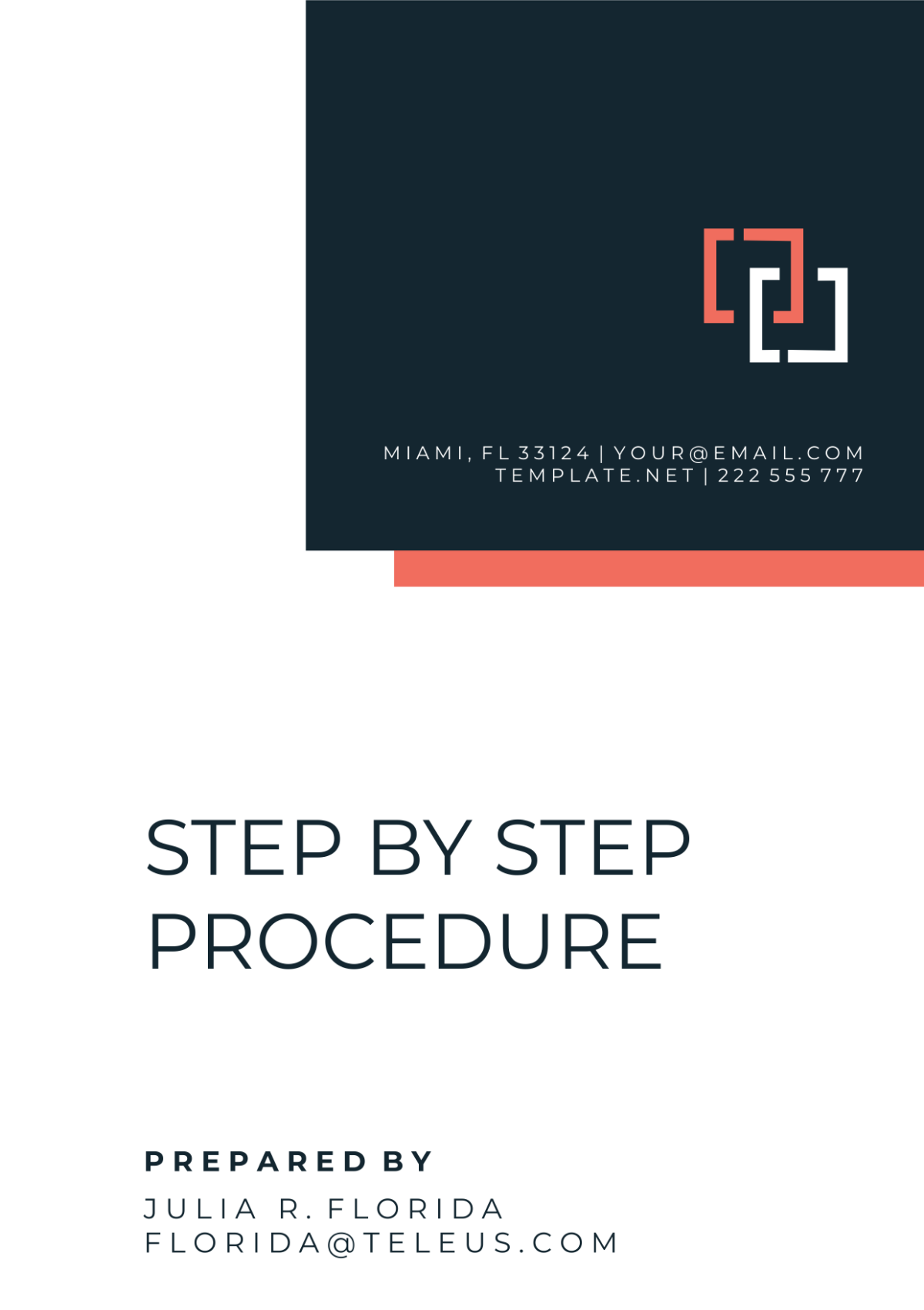 Step by Step Procedure Template - Edit Online & Download