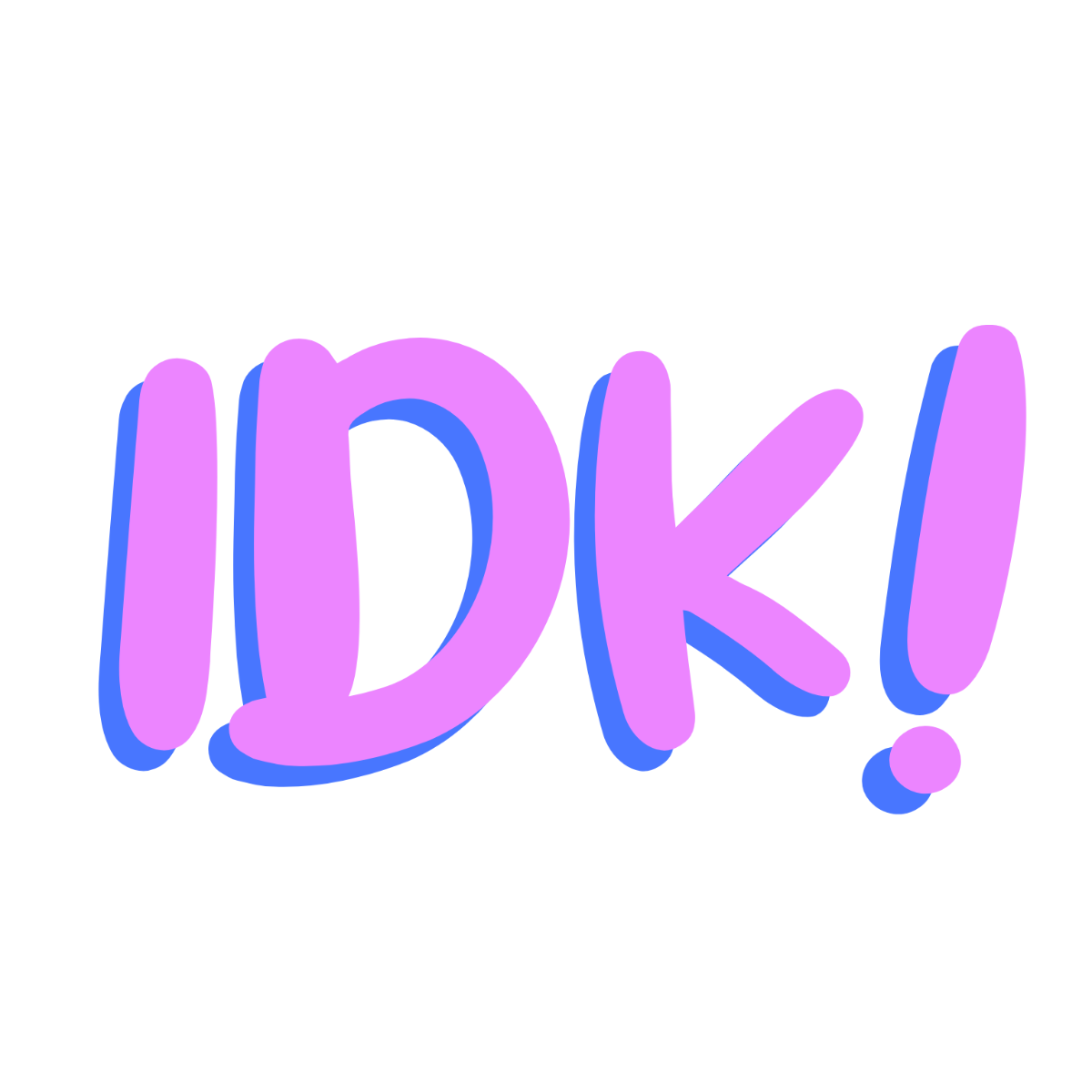 Animated IDK Text  - Edit-Online | Template.net