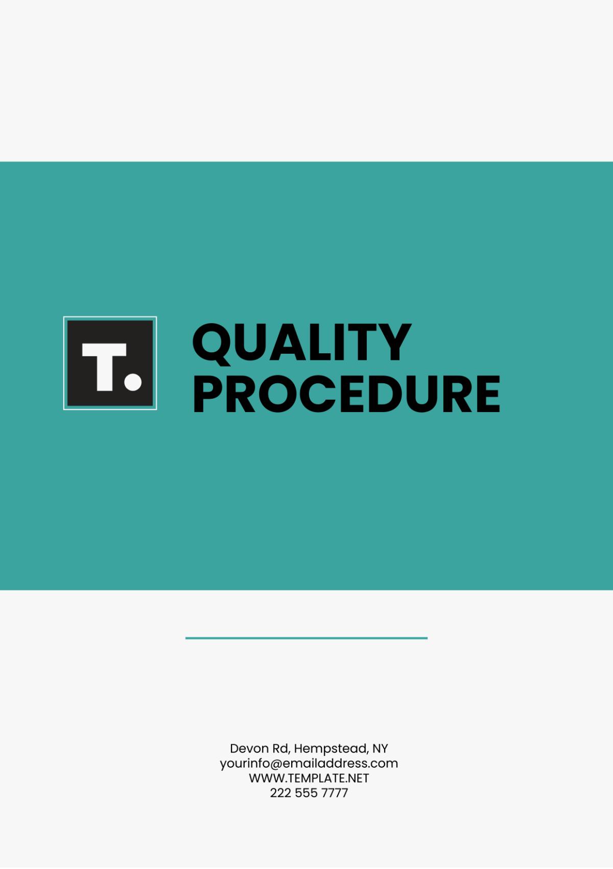 Quality Procedure Template - Edit Online & Download