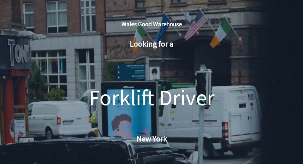Free Forklift Driver Job Ad/Description Template.jpe