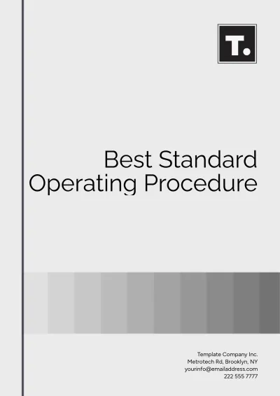 Free Best Standard Operating Procedure Template to Edit Online