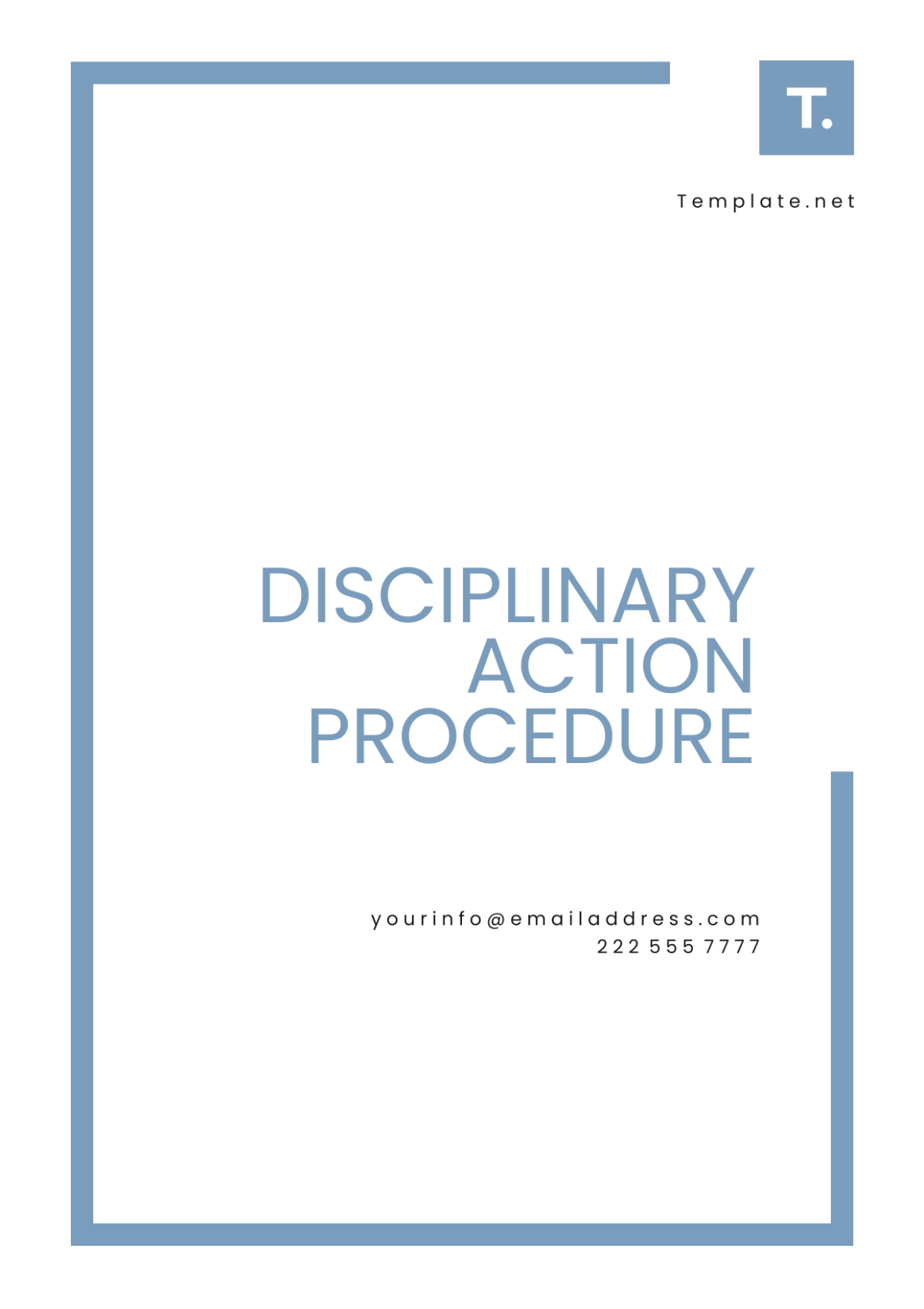 Disciplinary Action Procedure Template - Edit Online & Download