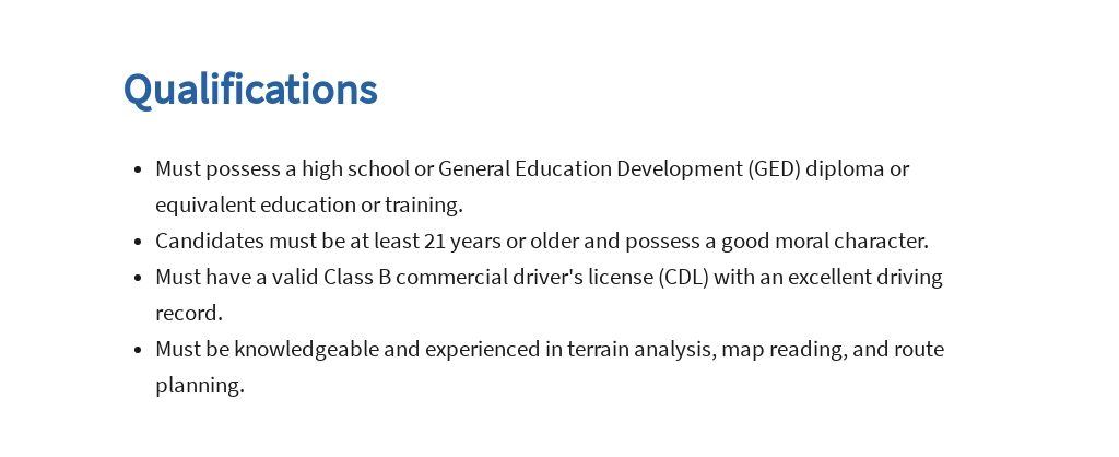 Free CDL Class B Driver Job Description Template 5.jpe