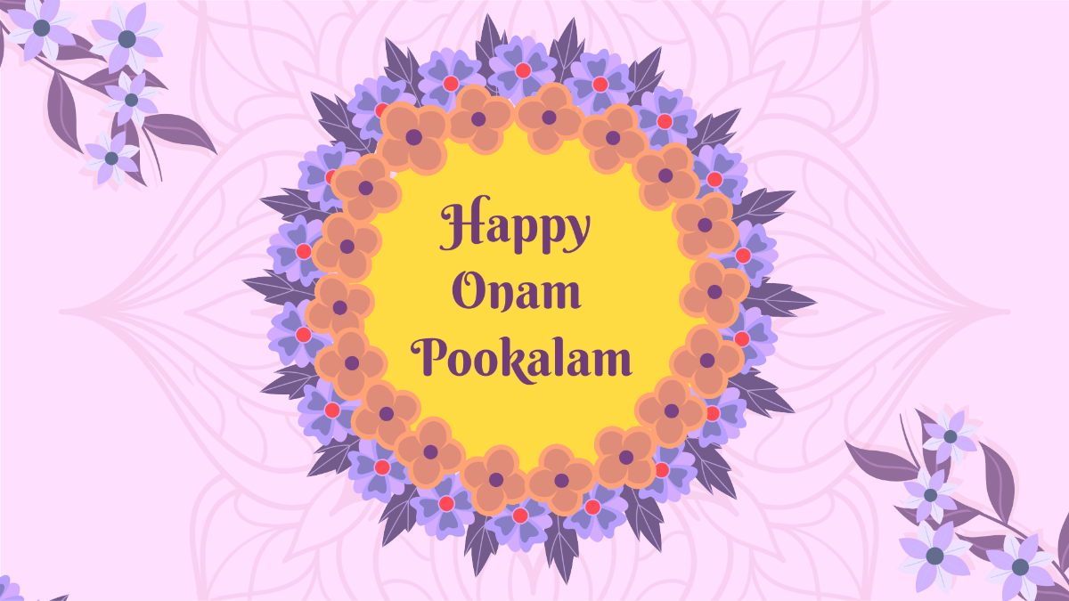 Onam Pookalam Background