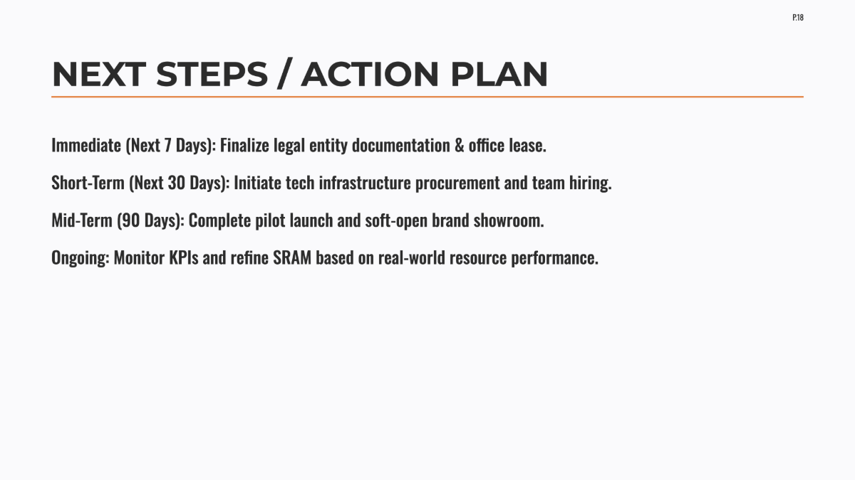 Free Startup Project Plan Template to Edit Online