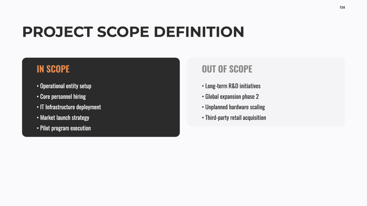 Free Startup Project Plan Template to Edit Online