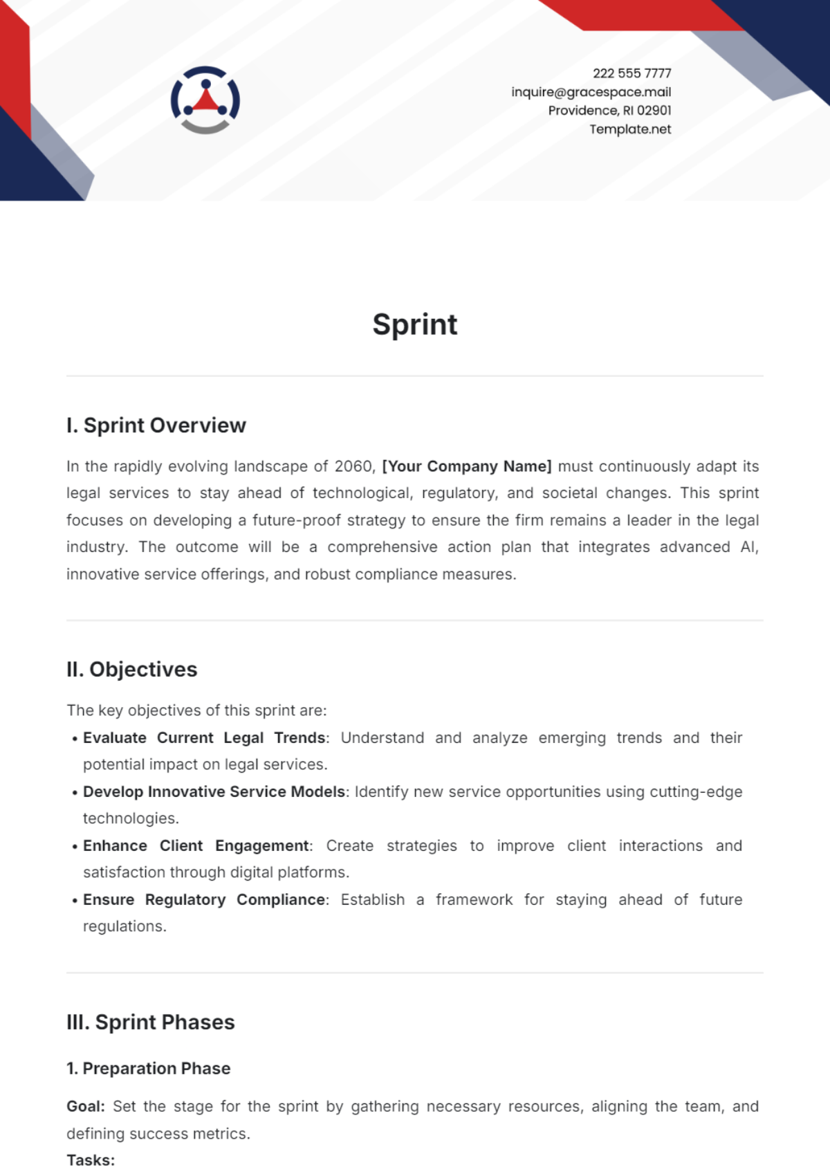 Sprint Template