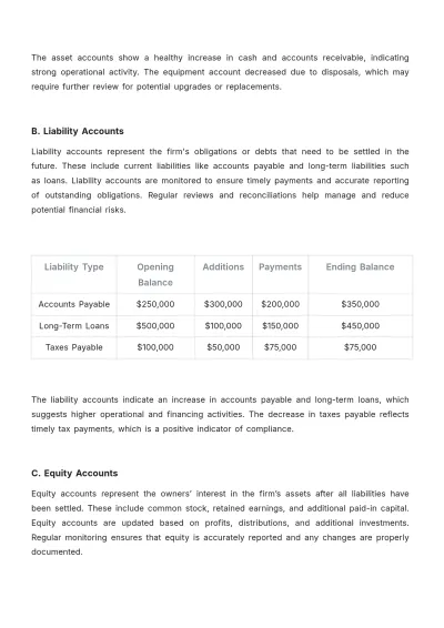 Free Accounting Company Accounts Template to Edit Online