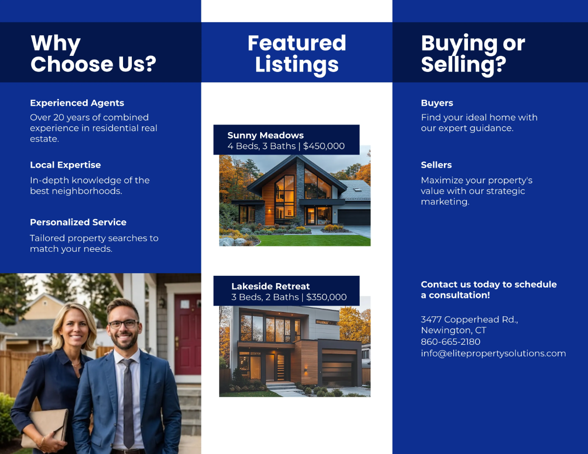 Free Modern Property Brochure Template to Edit Online