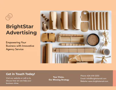Free Ad Agency Brochure Template to Edit Online