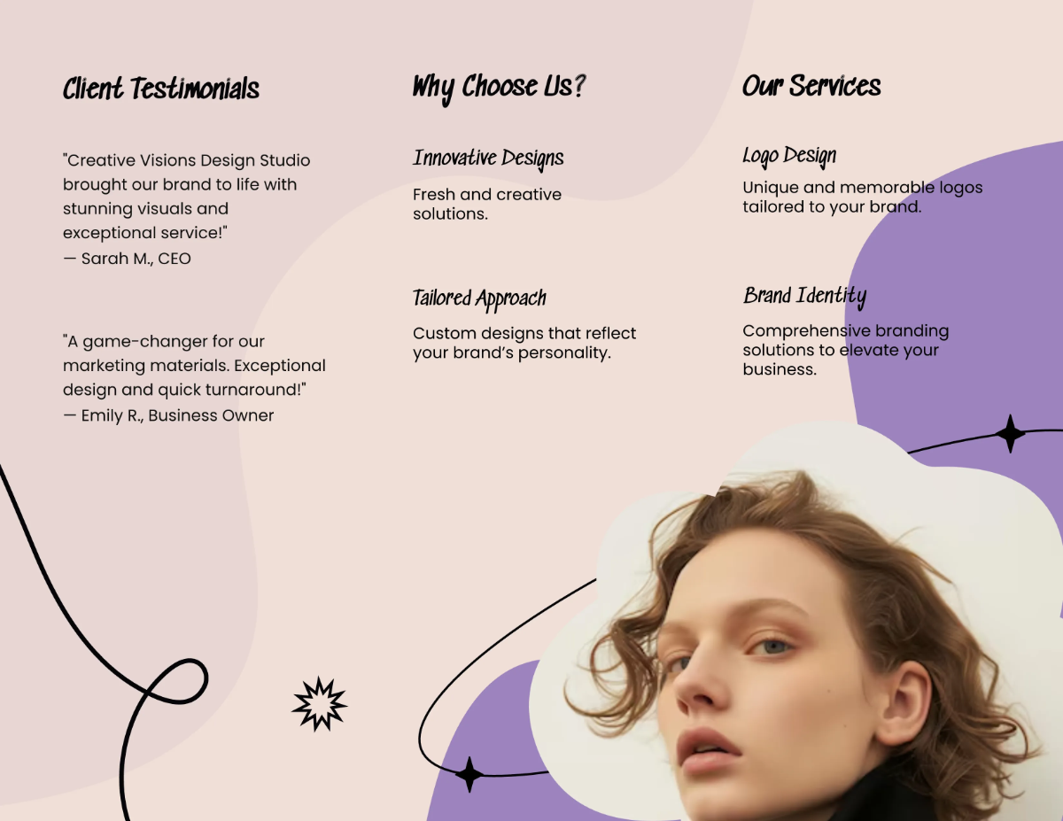 Free Graphic Design Brochure Template to Edit Online