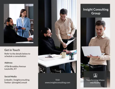 Free Basic Service Brochure Template to Edit Online