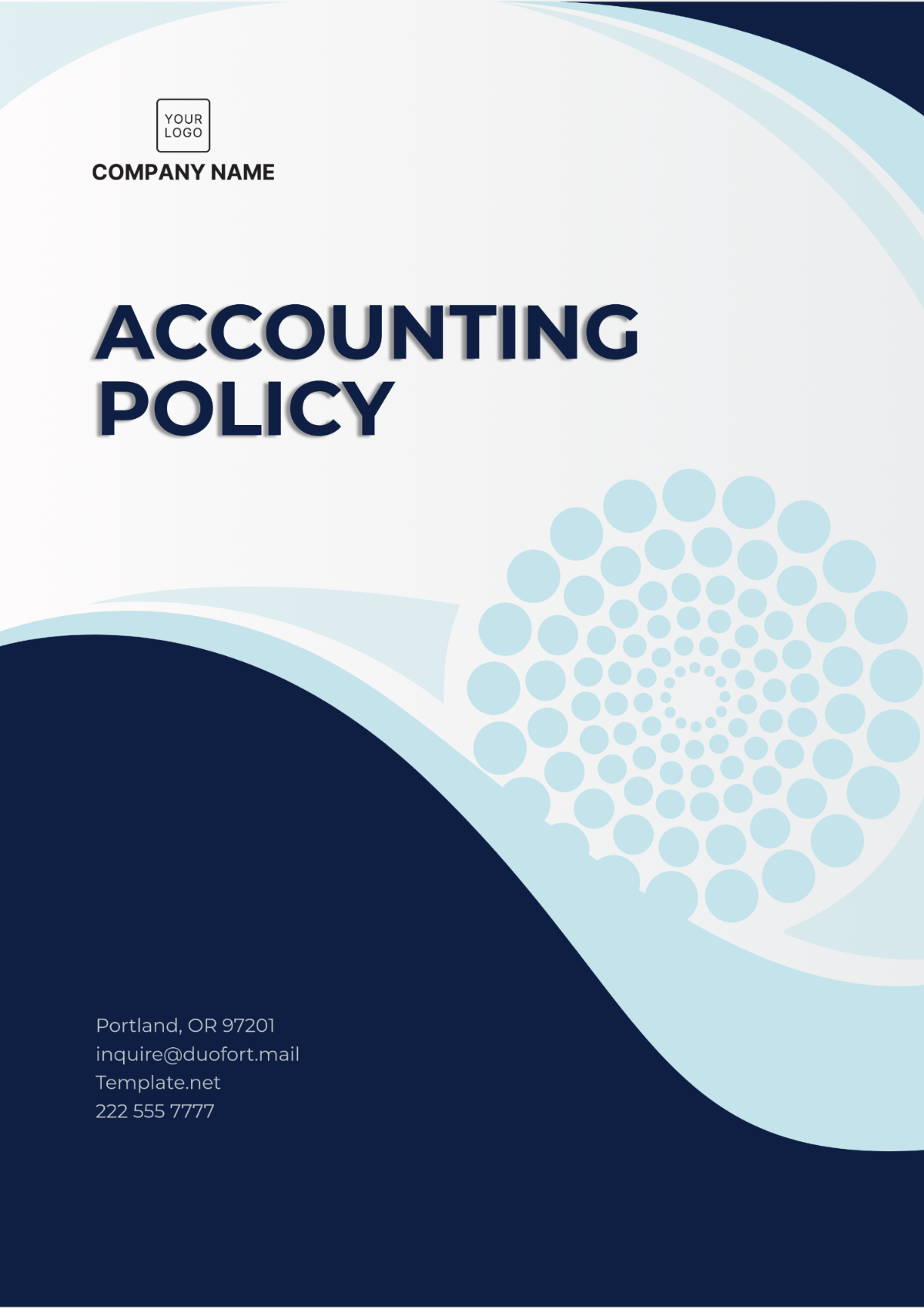 Accounting Policy Template - Edit Online & Download