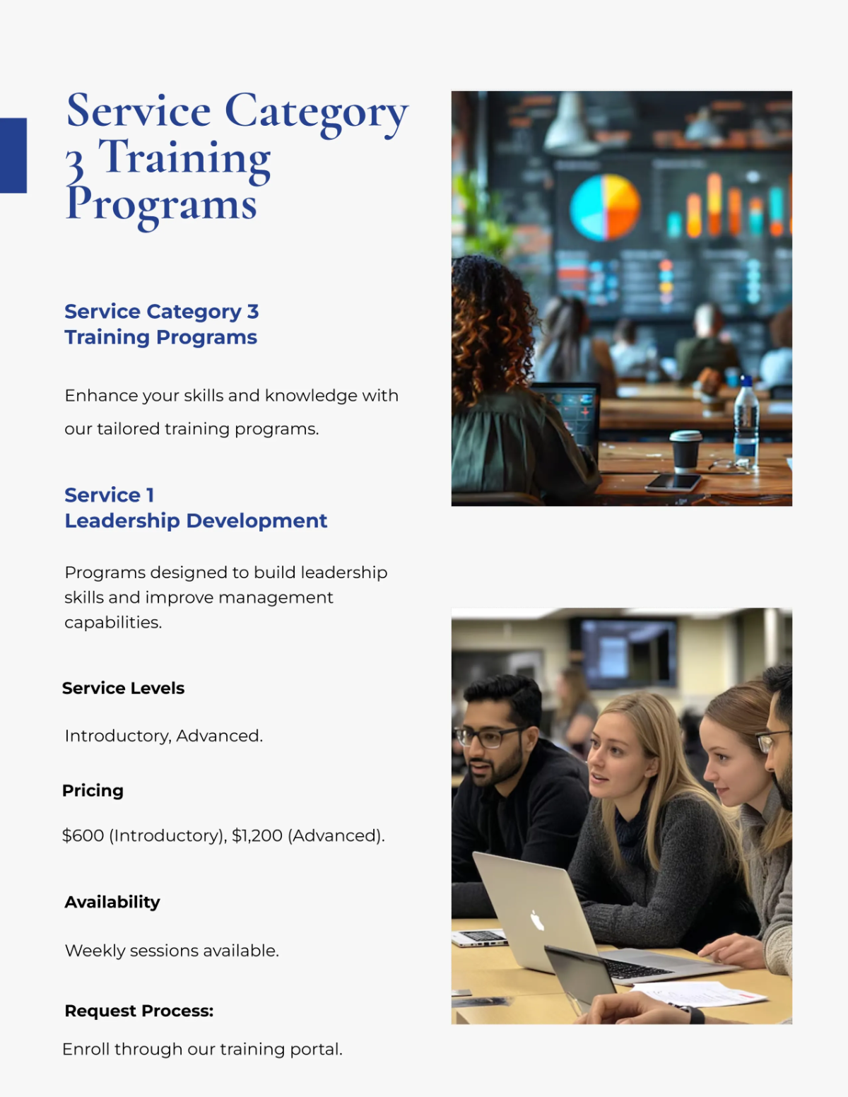 Free Service Catalog Template to Edit Online