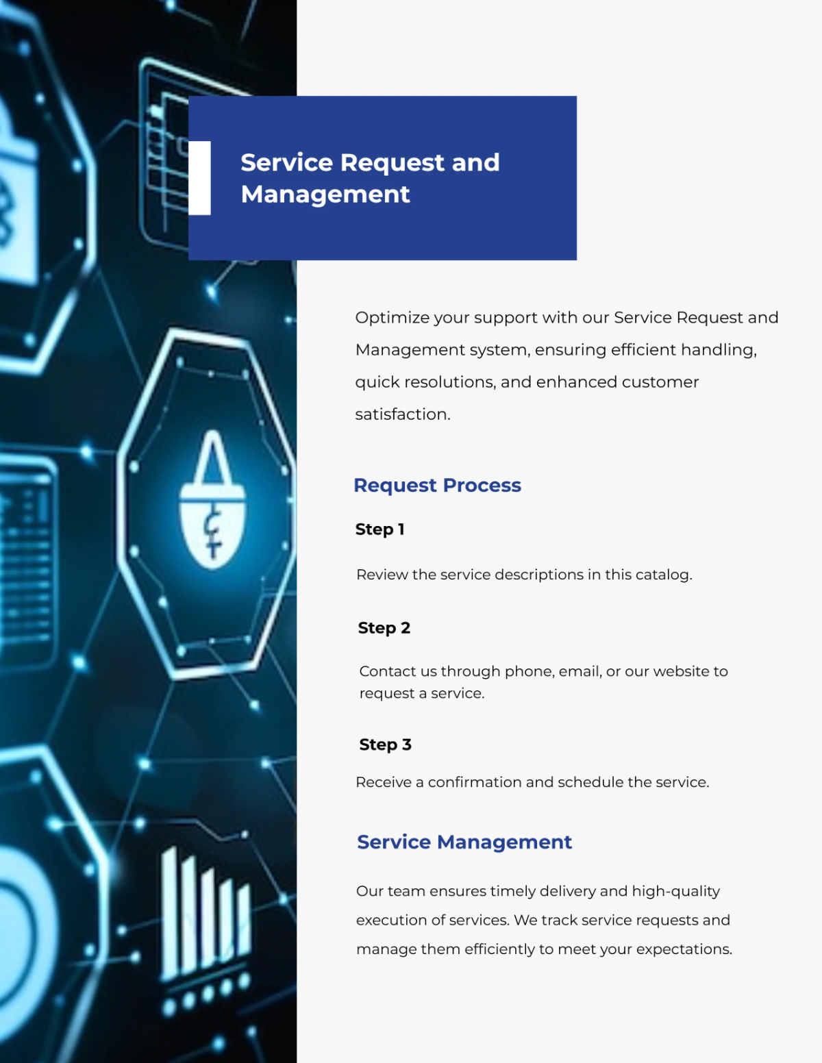 Free Service Catalog Template to Edit Online
