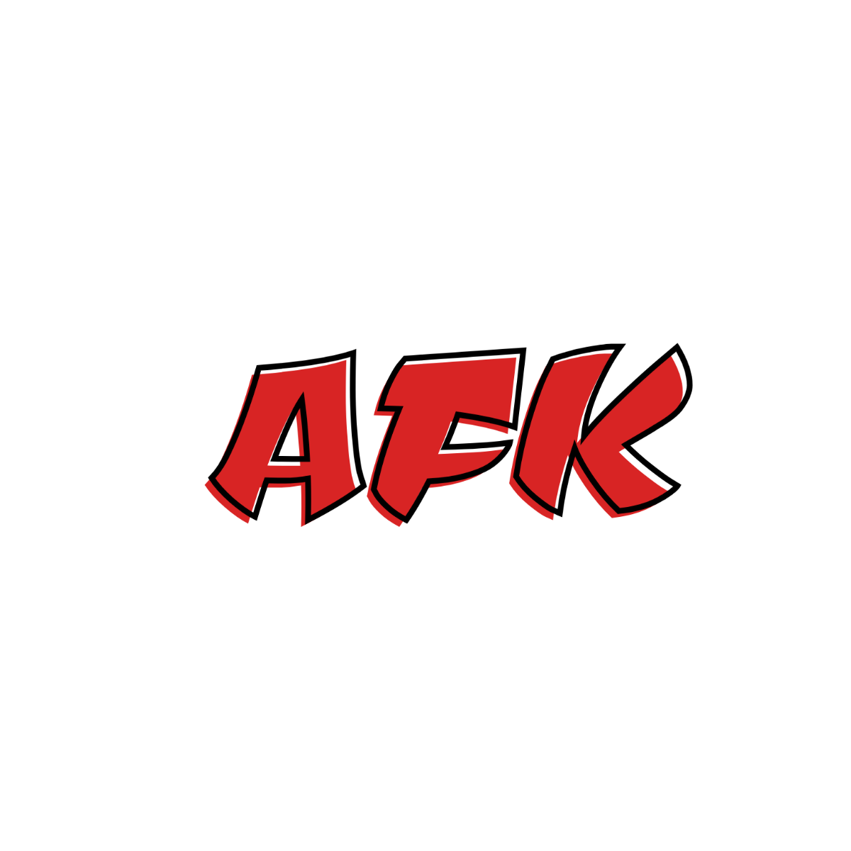 AFK Typography Text