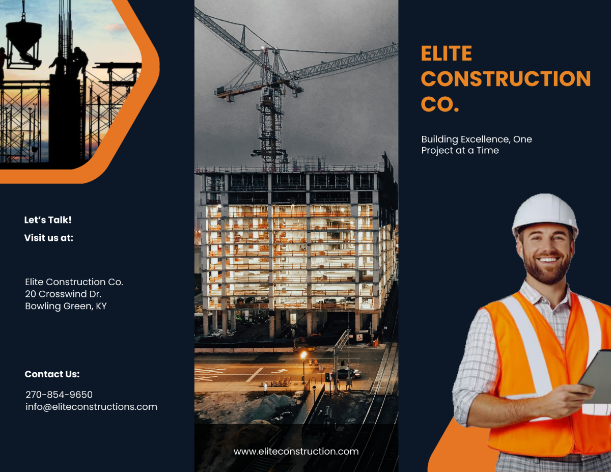 Construction Background Brochure