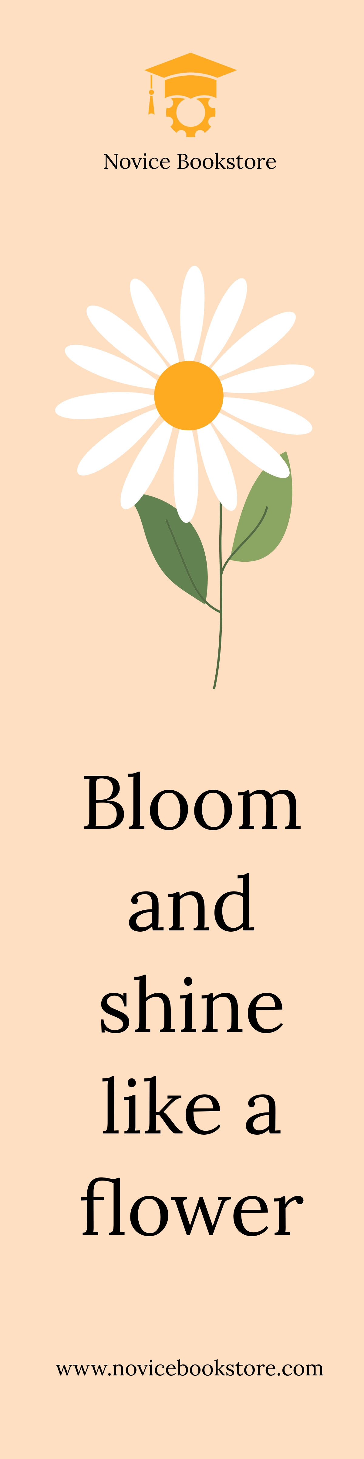 Flower Bookmark Template